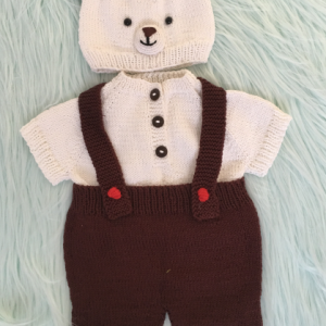 Merryia Newborn Baby Outfit Bear Hat and Clothes Baby Shower Gift Easter Bear Costume - 副本