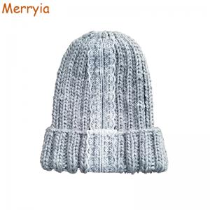 Girls Knitting Hat with Lace