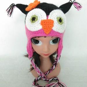 Hand Knitted Owl Hats 