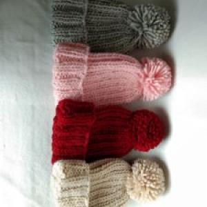 Hand Knitted Women Winter Hat  