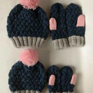 Custom Knitting Hat And Gloves