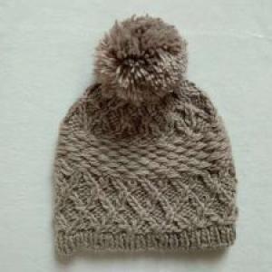 Hand knitting hat